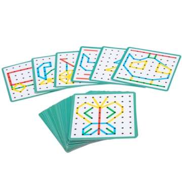 Auvewilo Wooden Geoboard: STEM Toy for Kids 3+