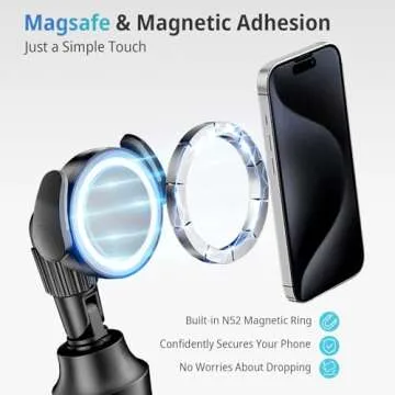 UBeesize 62'' Magnetic Selfie Stick Phone Tripod with Wireless Remote, Extendable Cell Phone Tripod Stand, Compatible with MagSafe, Cellphone Tripod for iPhone 15 14 13 12 Series and Android Phones