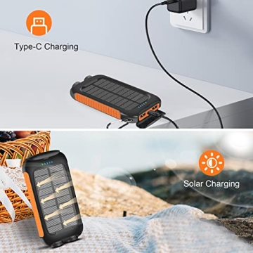 Annero Solar Power Bank 38800mAh Fast Charging Portable Charger