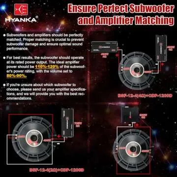 HYANKA BSF-12-4 12 Inch Subwoofer with 1600W Power