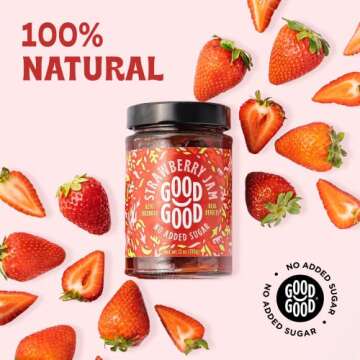 Good Good No Added Sugar Strawberry Jam - Keto-Friendly Delight