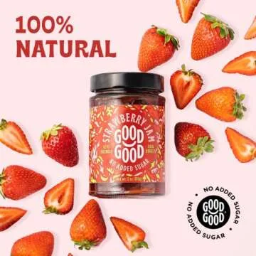 Good Good No Added Sugar Strawberry Jam - Keto-Friendly Delight