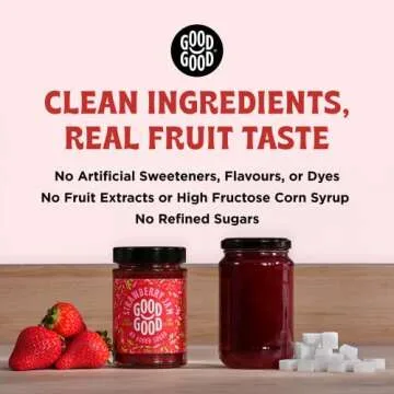 Good Good No Added Sugar Strawberry Jam - Keto-Friendly Delight