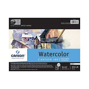 CANSON Artist Series Plein Air Watercolor Art Board Pad
