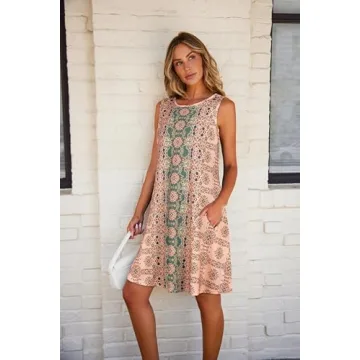 Stylish Sundress for Women Floral Bohemian Summer