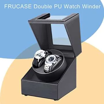 FRUCASE Double Watch Winder for Automatic Watches