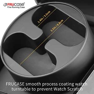 FRUCASE Double Watch Winder for Automatic Watches Watch Box Automatic Winder Japanese Motor 2 Rotation Modes Can be Serialized …