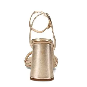 Sam Edelman womens Kia Heeled Sandal, Gold Leaf, 8.5 US