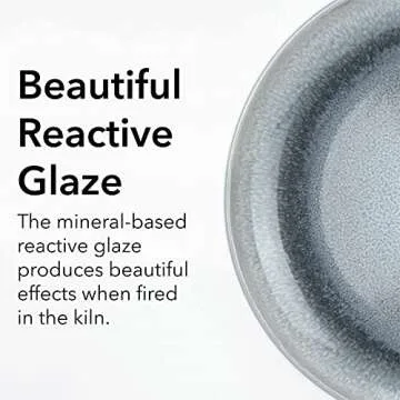 Arora FAIT 16pc Reactive Glaze Dinnerware Set for 4