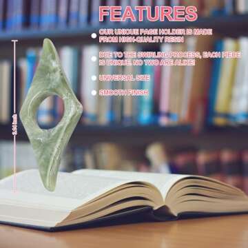 Thumb Page Holder for Reading 2Pack, Energy Pattern Thumb Bookmark, Book Opener Holder, Book Finger ...