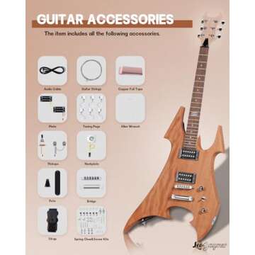 Leo Jaymz DIY Electric Guitar Kits with Mahogany Body