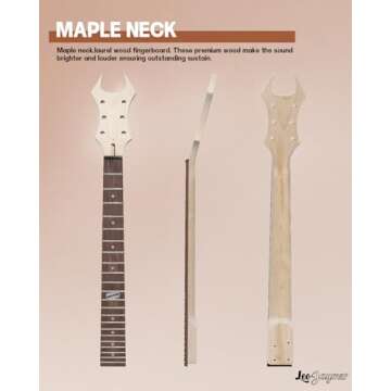 Leo Jaymz DIY Electric Guitar Kits with Mahogany Body