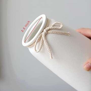 AEROiVi White Ceramic Vase for Modern Decor