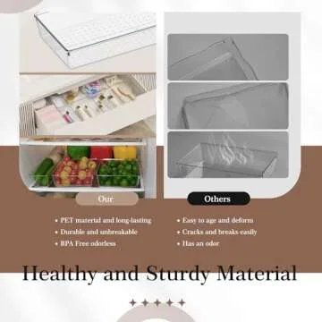 Versatile 14 PCS Plastic Drawer Organizer Set