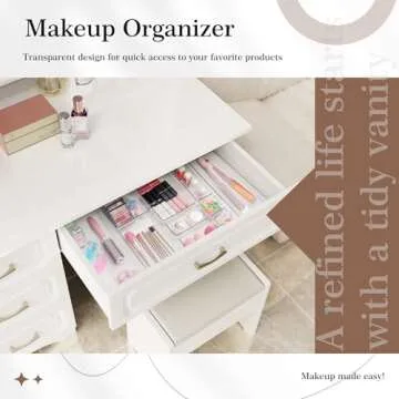 Versatile 14 PCS Plastic Drawer Organizer Set