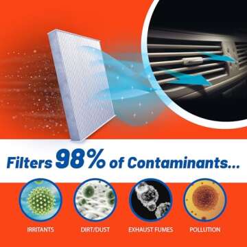 FRAM Fresh Breeze Cabin Air Filter with Arm & Hammer Baking Soda, CF10374 for Dodge/Toyota Vehicles