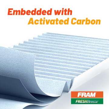 FRAM Fresh Breeze Cabin Air Filter with Arm & Hammer Baking Soda, CF10374 for Dodge/Toyota Vehicles