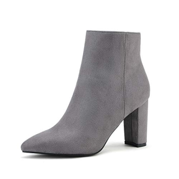 DREAM PAIRS Women's Chunky Heel Ankle Booties - Stylish & Comfortable