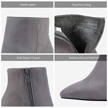 Stylish DREAM PAIRS Chunky Heel Ankle Booties for Women