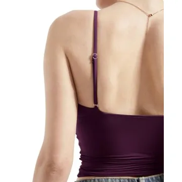 SUUKSESS Deep V Neck Cami - Soft, Flattering Crop Top