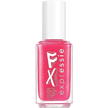 essie Expressie FX Quick-Dry Vegan Nail Polish, Red Glow Top Coat, 0.33 fl oz