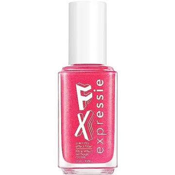 essie Expressie FX Quick-Dry Vegan Nail Polish, Red Glow Top Coat, 0.33 fl oz
