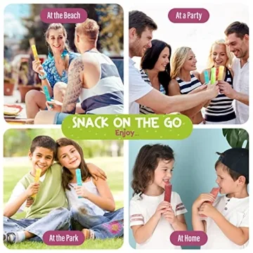 Frozip 125 BPA Free Disposable Popsicle Bags for Healthy Fun