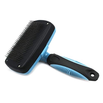 Pets First Self-Cleaning Slicker Brush for Painless Grooming