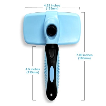 Pets First Self-Cleaning Slicker Brush for Painless Grooming