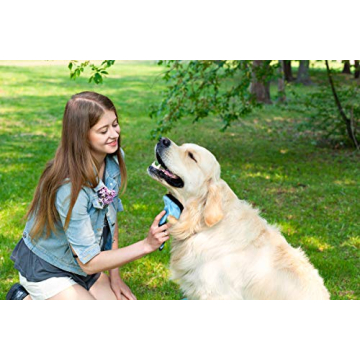 Pets First Self-Cleaning Slicker Brush for Painless Grooming