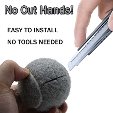 ZHUOKECE Precut Walker Tennis Balls for Floor Protection