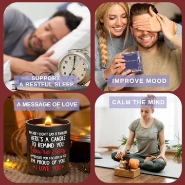 Anniversary, Birthday, Christmas Gifts for Him, Her, Husband, Boyfriend, Wife, Girlfriend - Boyfriend Husband Gifts, Wife Gifts, Girlfriend Gifts - Husband Boyfriend Birthday Gift - Scented Candle