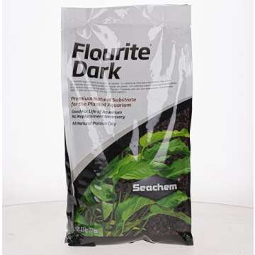 Seachem Flourite Black Dark Gravel 7.7 lb Premium Aquarium Substrate