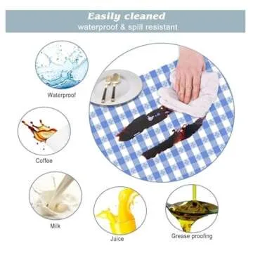 Stylish Fitted Picnic Table Cover & Bench Covers Set