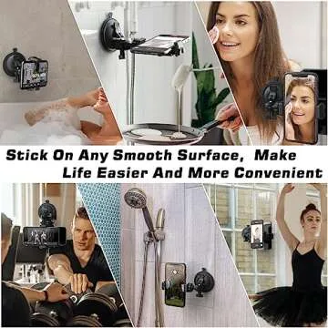HzTint Shower Mirror Phone Holder for All Creators