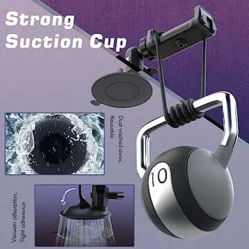 HzTint Shower Mirror Phone Holder for All Creators