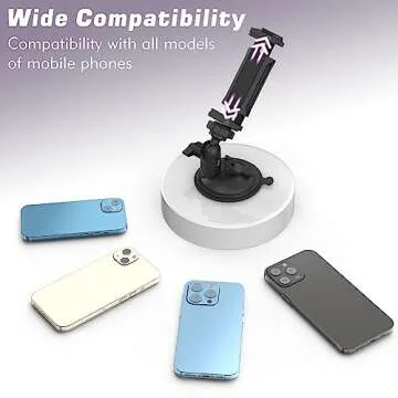 HzTint Shower Mirror Phone Holder for All Creators