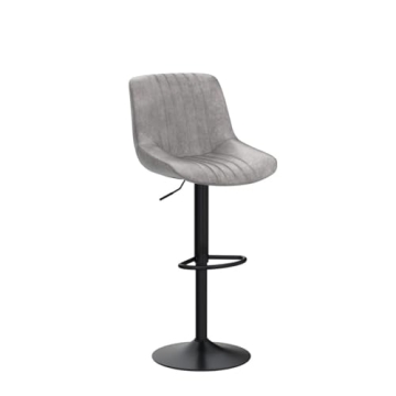 Modern Adjustable Swivel Bar Stools Set for Kitchen Comfort