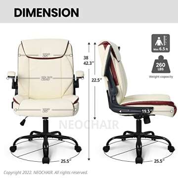 Ergonomic Mid-Back Gaming Chair with Adjustable Armrests