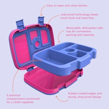 Bentgo Kids Bento 5-Compartment Leak-Proof Lunch Box
