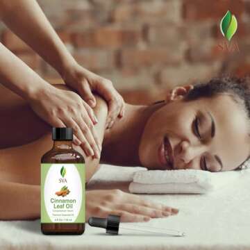 SVA Cinnamon Leaf Essential Oil for Aromatherapy and Skin