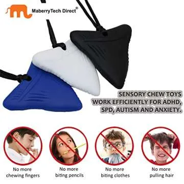 Durable Sensory Chew Necklaces for Kids and Adults
