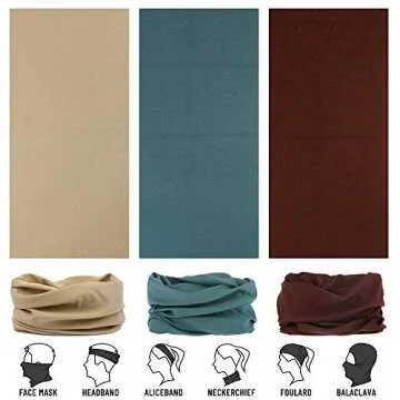 Headwear, Head Wrap, Neck Gaiter, Headband, Fishing Mask, Magic Scarf Face Bandana Mask Neck Tube Balaclava for Sport
