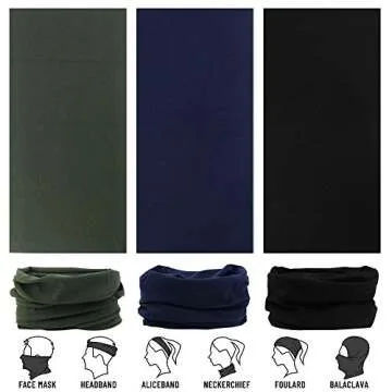 Headwear, Head Wrap, Neck Gaiter, Headband, Fishing Mask, Magic Scarf Face Bandana Mask Neck Tube Balaclava for Sport