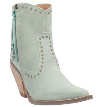 Dingo Boots Women's Classy N' Sassy Fashion Boot, Mint Suede, 8