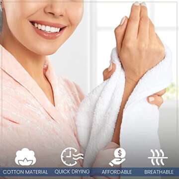 Best Towel 24 Pack of Soft, Extra-Absorbent Cotton Washcloths