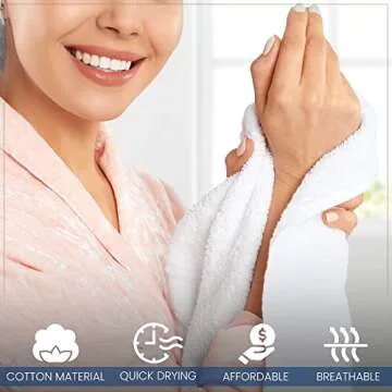 Best Towel 24 Pack of Soft, Extra-Absorbent Cotton Washcloths