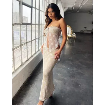 Zempertoopa Y2K Maxi Skirt Set for Stylish Summer Dress