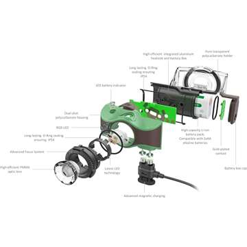 Ledlenser MH8 Lightweight Rechargeable Headlamp for Adventures