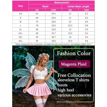 Avidlove Sexy Role Play Pleated Mini Skirt for Women